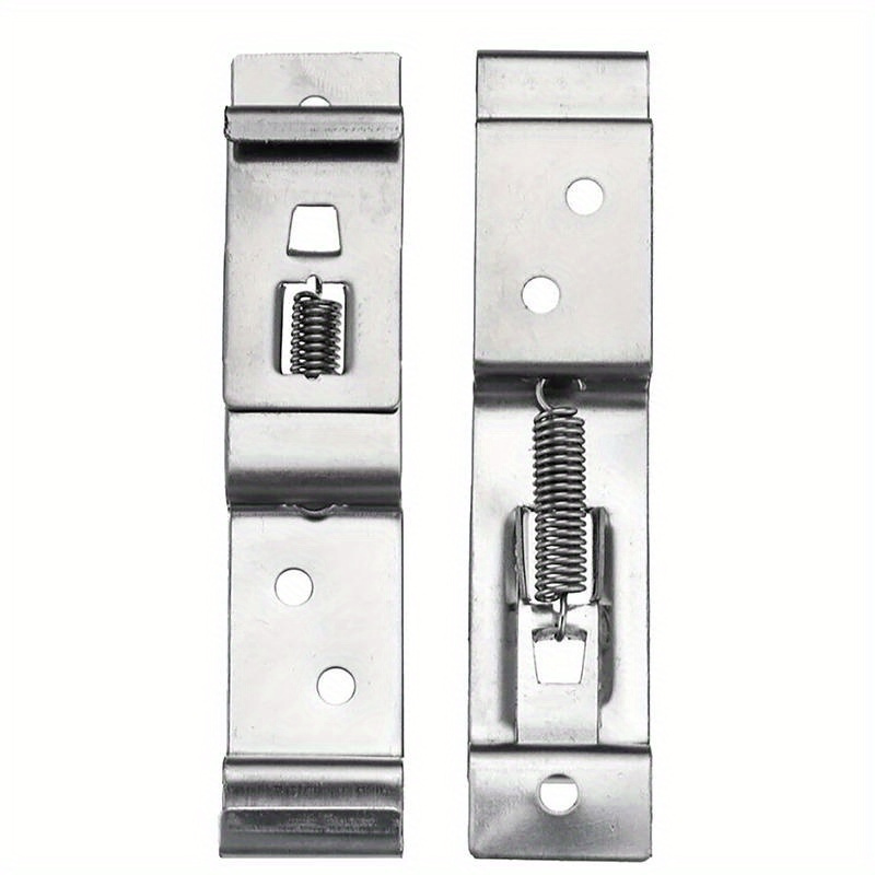 Spring Loaded Stainless Steel License Plate Frame Holders Set Of 2
