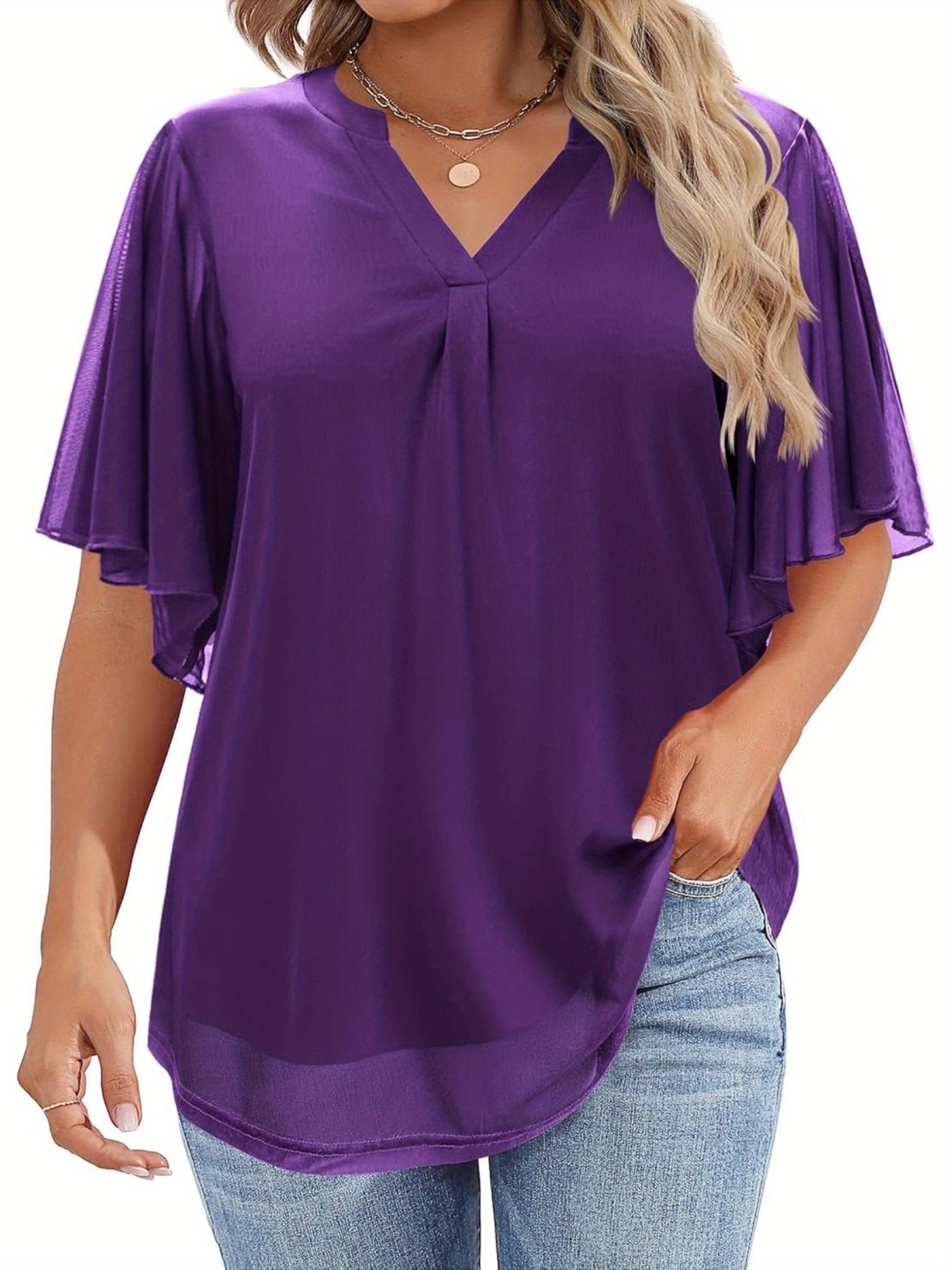blouses with flowy sleeves