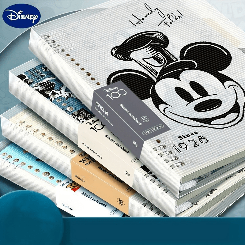 

1pc, Authorized By Disney Mickey Mouse A5 Spiral Notebook - Matte Finish, College-ruled, Removable Pages