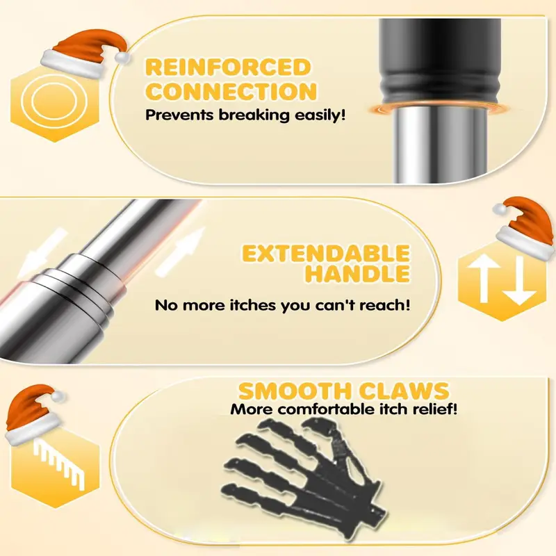 1pc back scraper metal portable telescopic belt rubber handle extendable back massage tool exquisite gift for men and women Product details 4