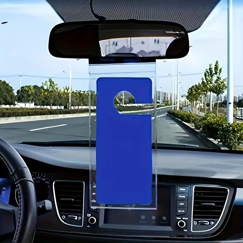 TEMU Porte-badges de stationnement pour personnes handicapées ultra transparents avec cintres - PVC durable, garde votre panneau en sécurité et