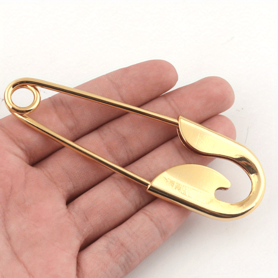 

100mm Golden Safety Pins Diy Sewing Tools Accessory Large Metal Clasp Pins For Scarf Blankets Skirts Knitted Fabric Crafts