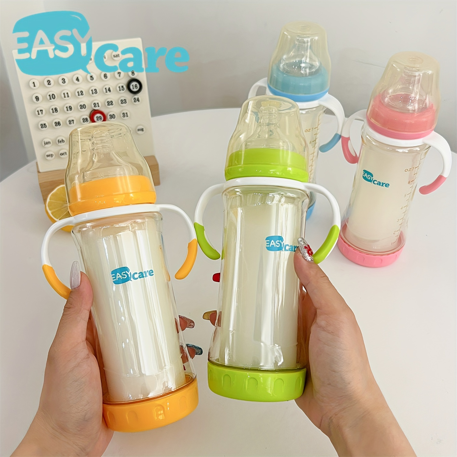 

3- Easycare Safe Bottles, Double-, , Bpa-free, 200ml, Ppsu , For Newborns And Toddlers 6 Months To 3+ Years