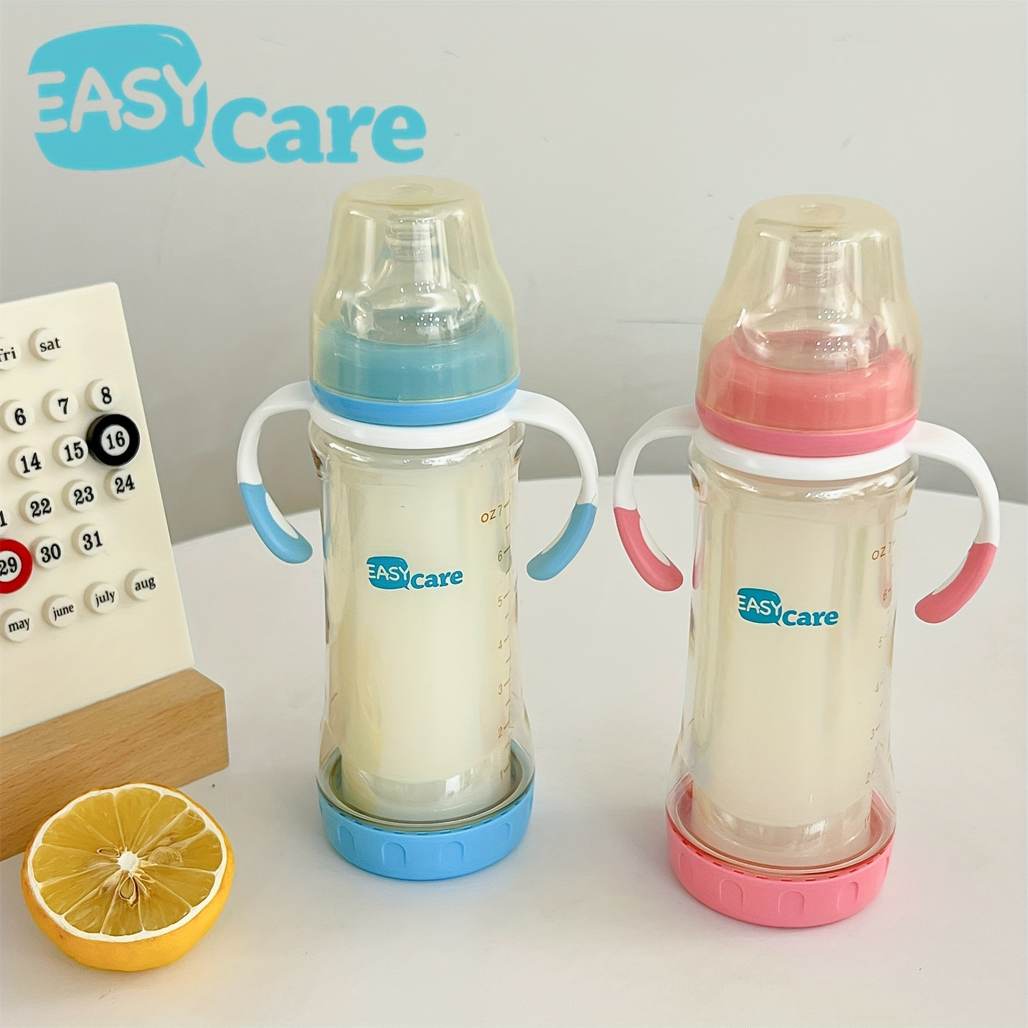 

2- Easycare Safe Bottles, Double-, , Bpa-free, 200ml, Ppsu , For Newborns And Toddlers 6 Months To 3+ Years