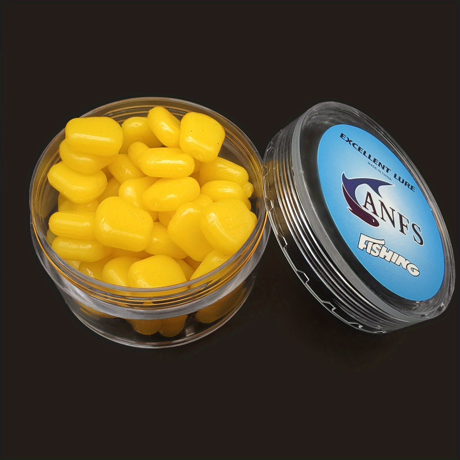 Image of Anfs 50pcs Lifelike Corn Fishing Lures - Non-toxic, Realistic Soft Bait For Freshwater & Saltwater Angling