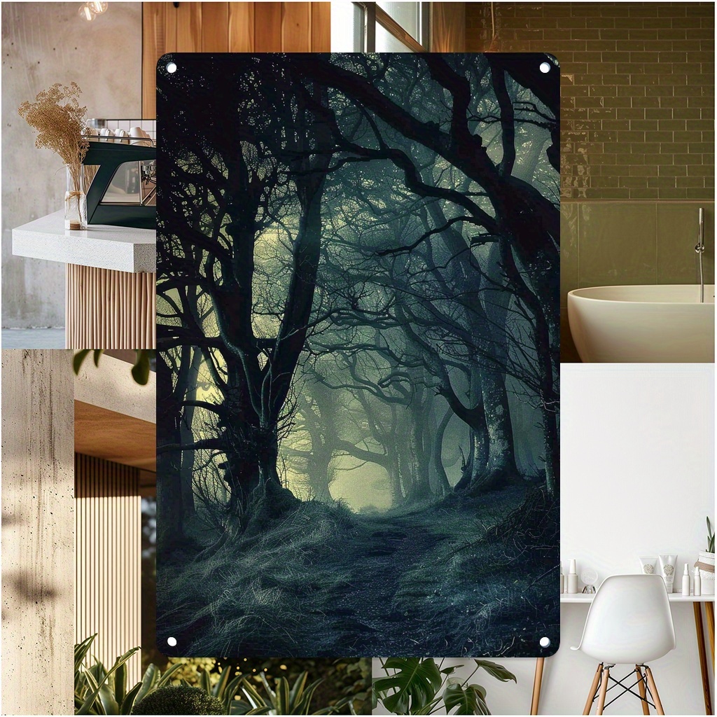 Aluminum Metal Wall Art Whispering Woods Forest Scene - Temu