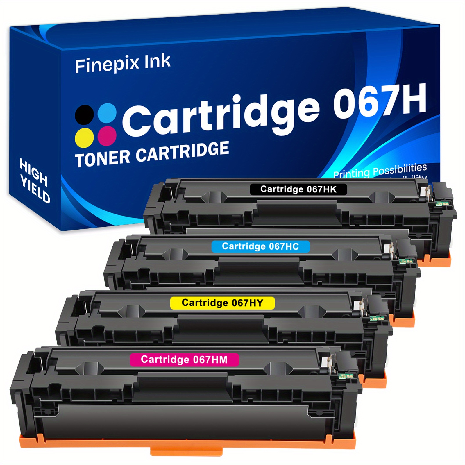 

4 Packs 067h Toner Cartridge Compatible For 067h 067 Crg067h For Imageclass Mf656cdw Mf654cdw Mf653cdw Lbp633cdw Lbp632cdw Mf651cw Mf655cdw Lbp631cw Printer High Yield Ink