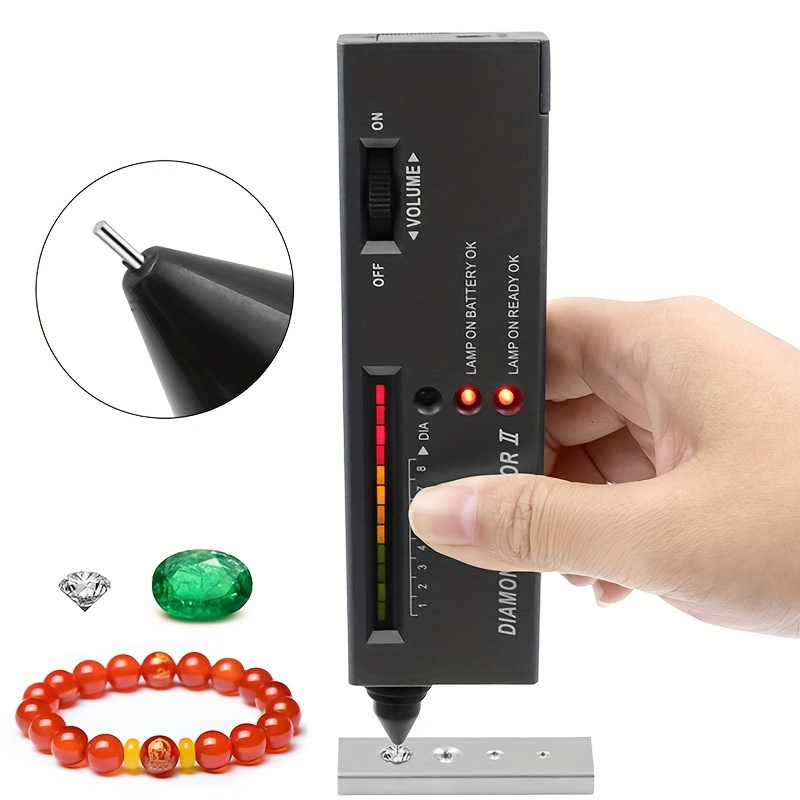 

High Accuracy Moissanite Diamond Tester Drill Pen Diamond Thermal Conductivity Meter Hardness Testing Gemstone Gem Selector Tool