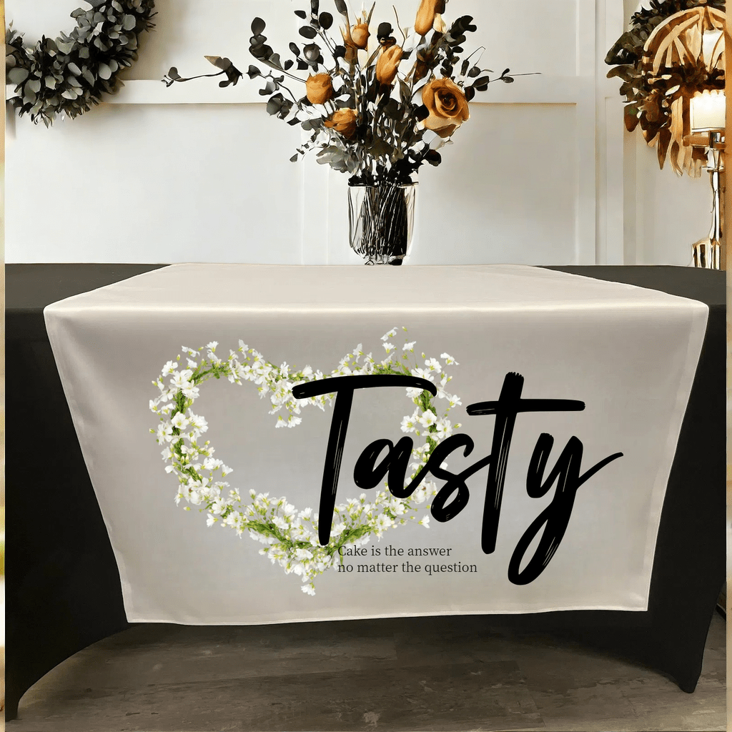 1pc Custom Table Runner, Printing With Your Logotext Photo Personalized Tablecloth Runners Customize With Logo For Birthday Wedding Anniversary Tradeshow Events Decoration