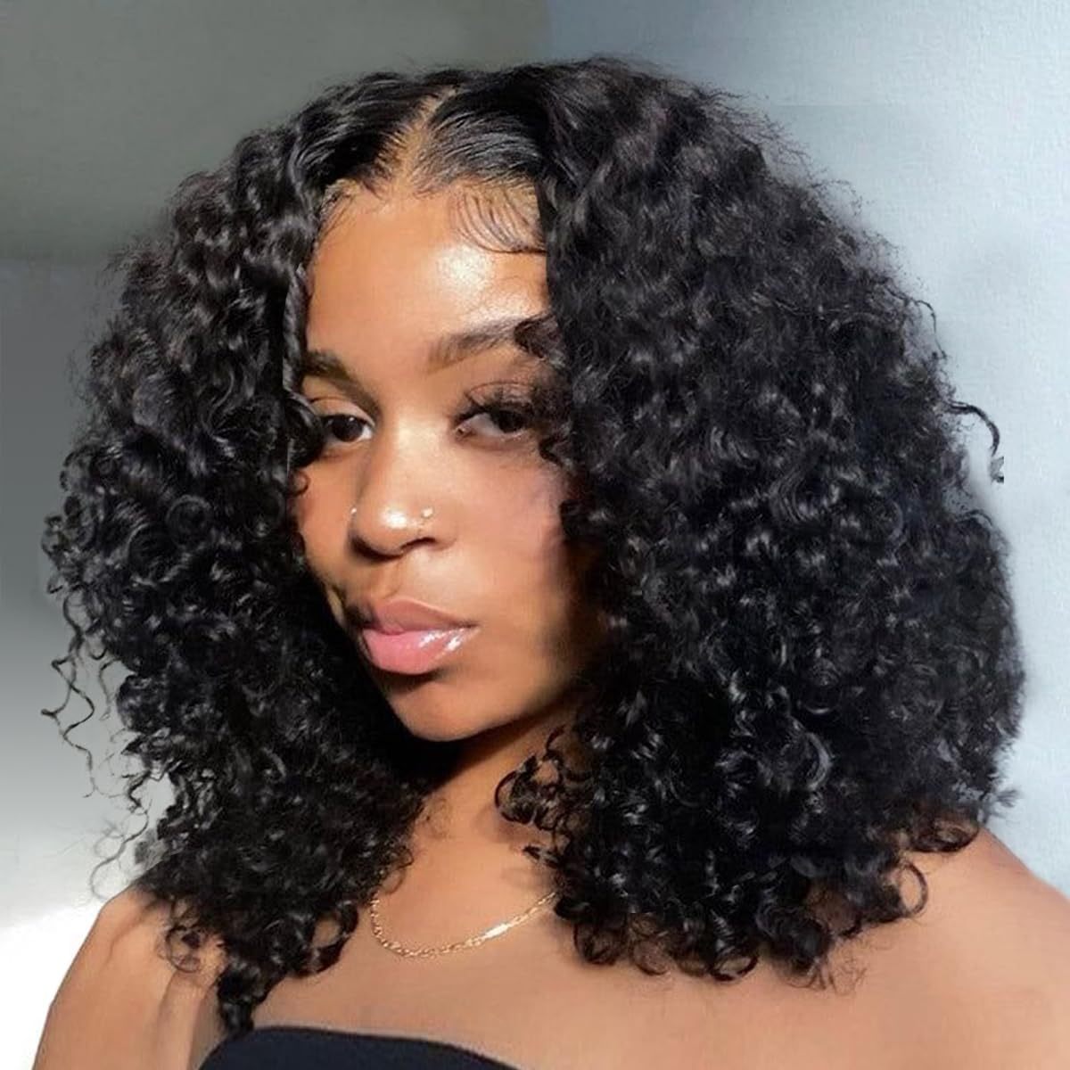 

250% Density13x4 Deep Wave Lace Front Wigs Human Hair For Women Short Bob Wigs Glueless Hd Lace Front Wigs Human Hair Pre Plucked With Baby Hair Natural Hairline
