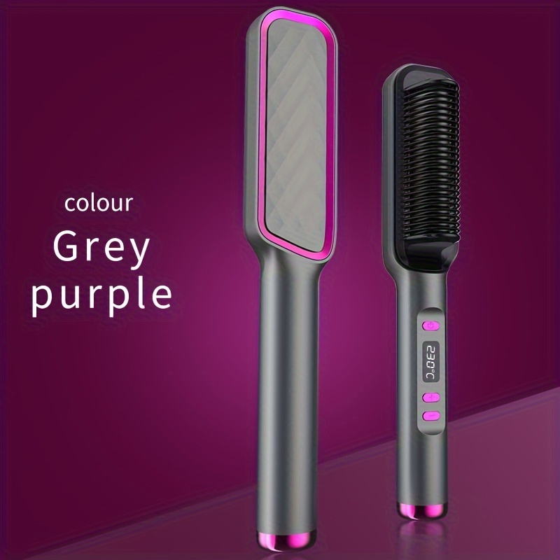 TEMU 2-in-1 Hair Styler - Rapid Heat, Adjustable & Curler - Safe Wet Or Dry, Anti-scald Design, Lcd Screen - Gift For Womens Haircare