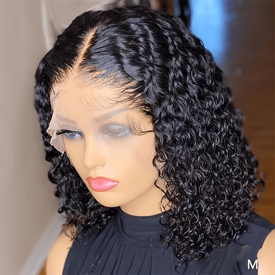 Human Hair Wig 16 Inch Deep Wave Glueless HD Lace Front Bob 16 Inch Bob Wig Human Hair 13x4 Body Wave Lace Front Wigs  main image 2