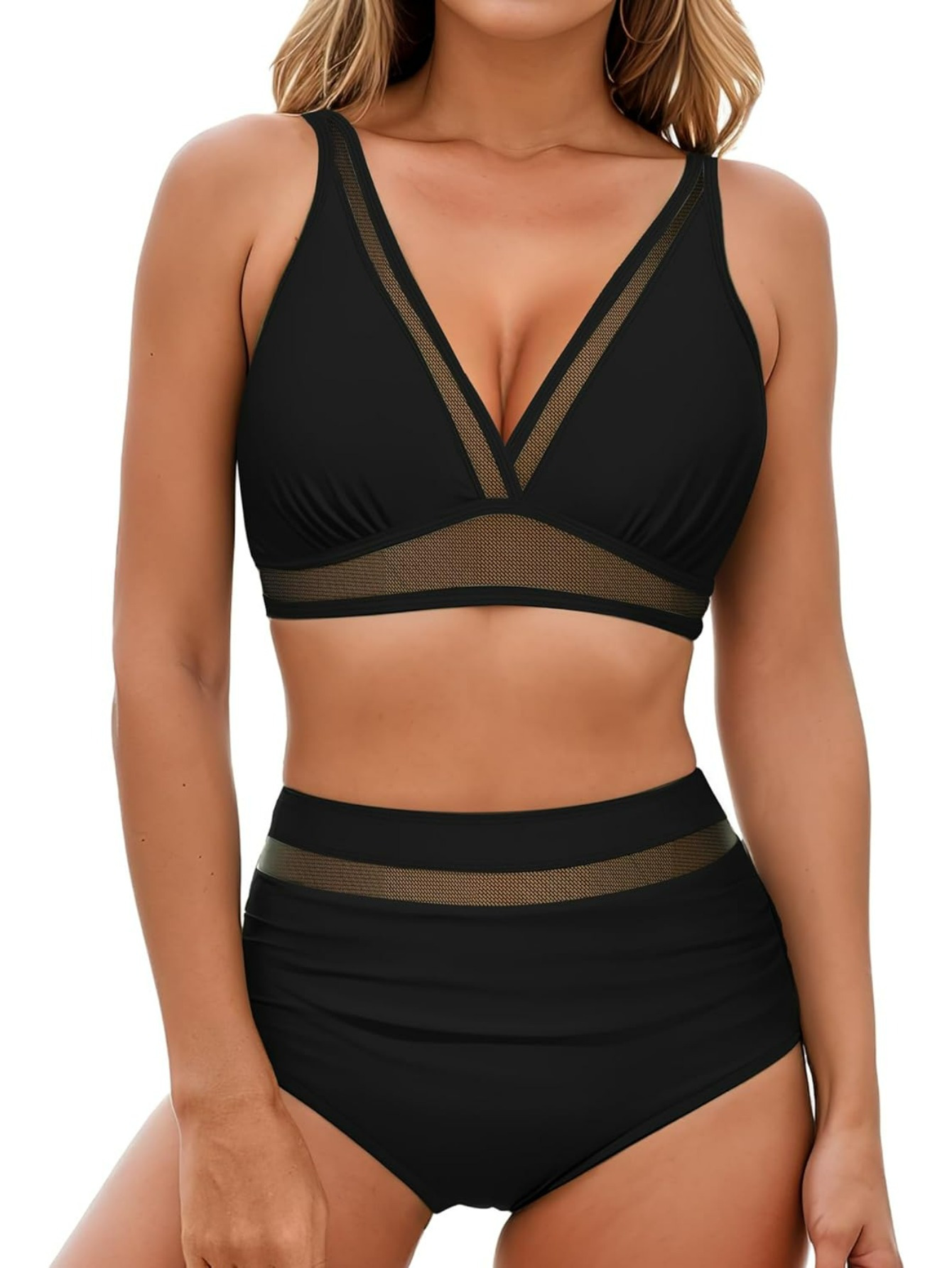women high waisted bikini sets two piece swimsuit women