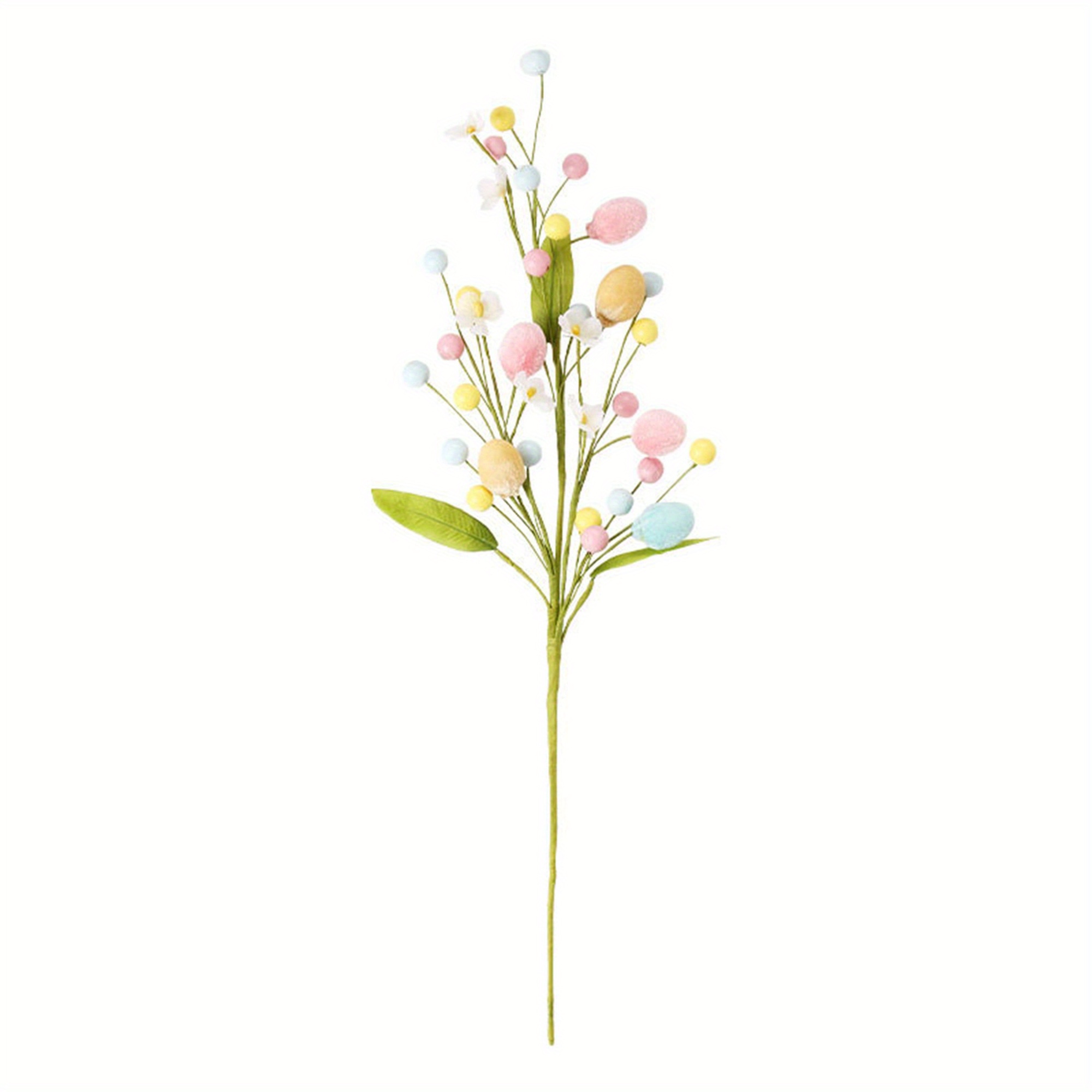 TEMU 3pcs Artificial Easter With Pastel And Berries Easter Spring For Vase Filler Table Decorations