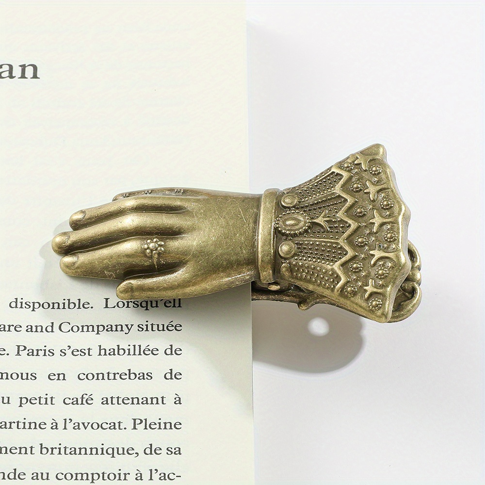 elegant vintage bronze ladys hand metal bookmark antique style page clip for diaries books perfect gift for  