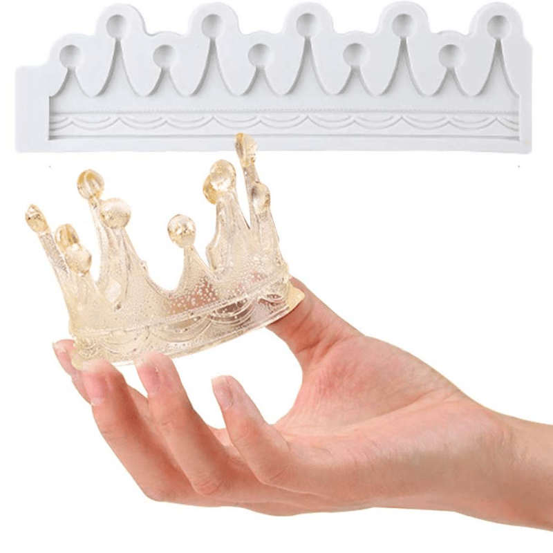 

Diy Clay Mold: 3d Love Heart Crown Silicone Soap Mold For Baking And Crafts