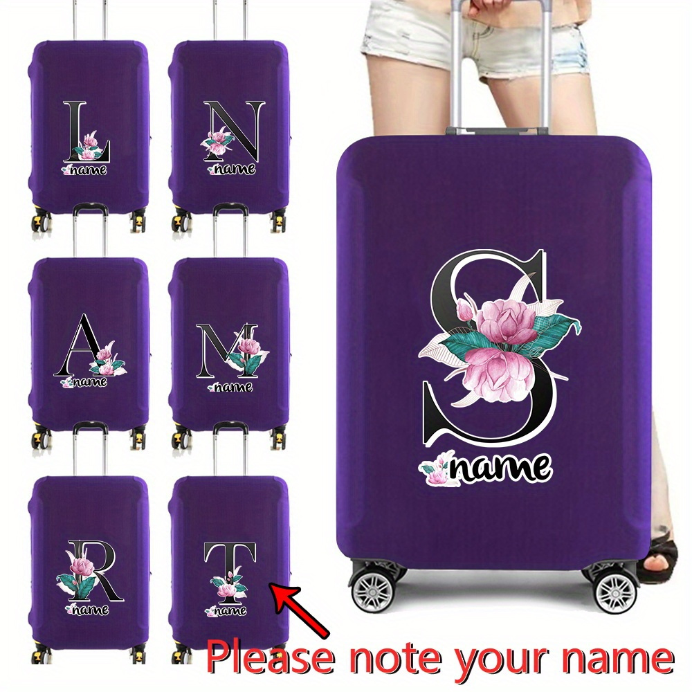 

Cover With Your Name - Durable, Stretch Fabric, Scratch-resistant Suitcase Protector For 18-32 Inch Bags - Easy Install & Washable Travel Accessory