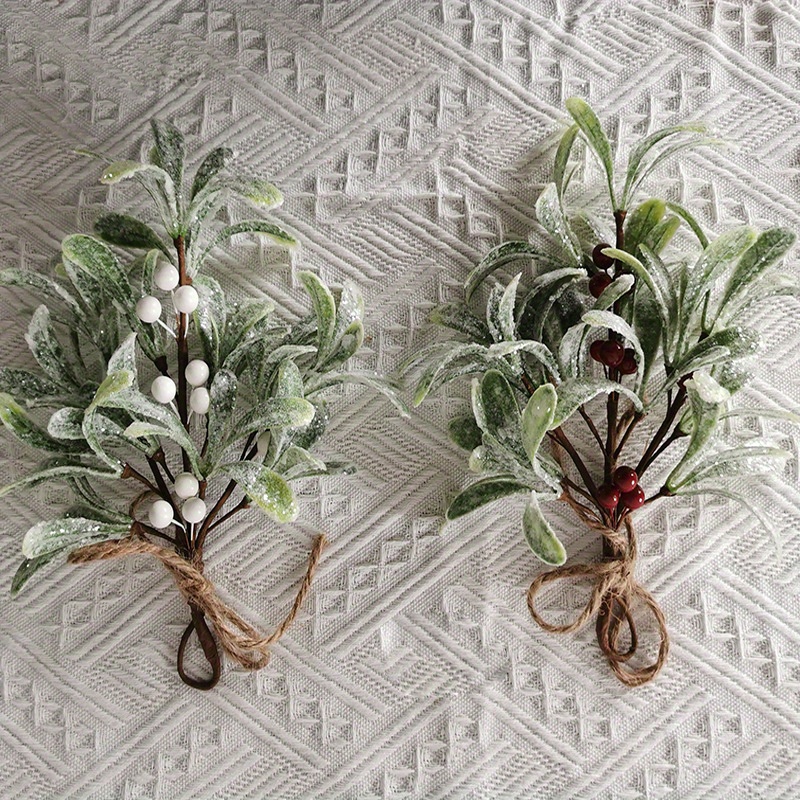 

Christmas Ornaments: Diy Handcrafted Greenery With Red Berries, Christmas Decorations