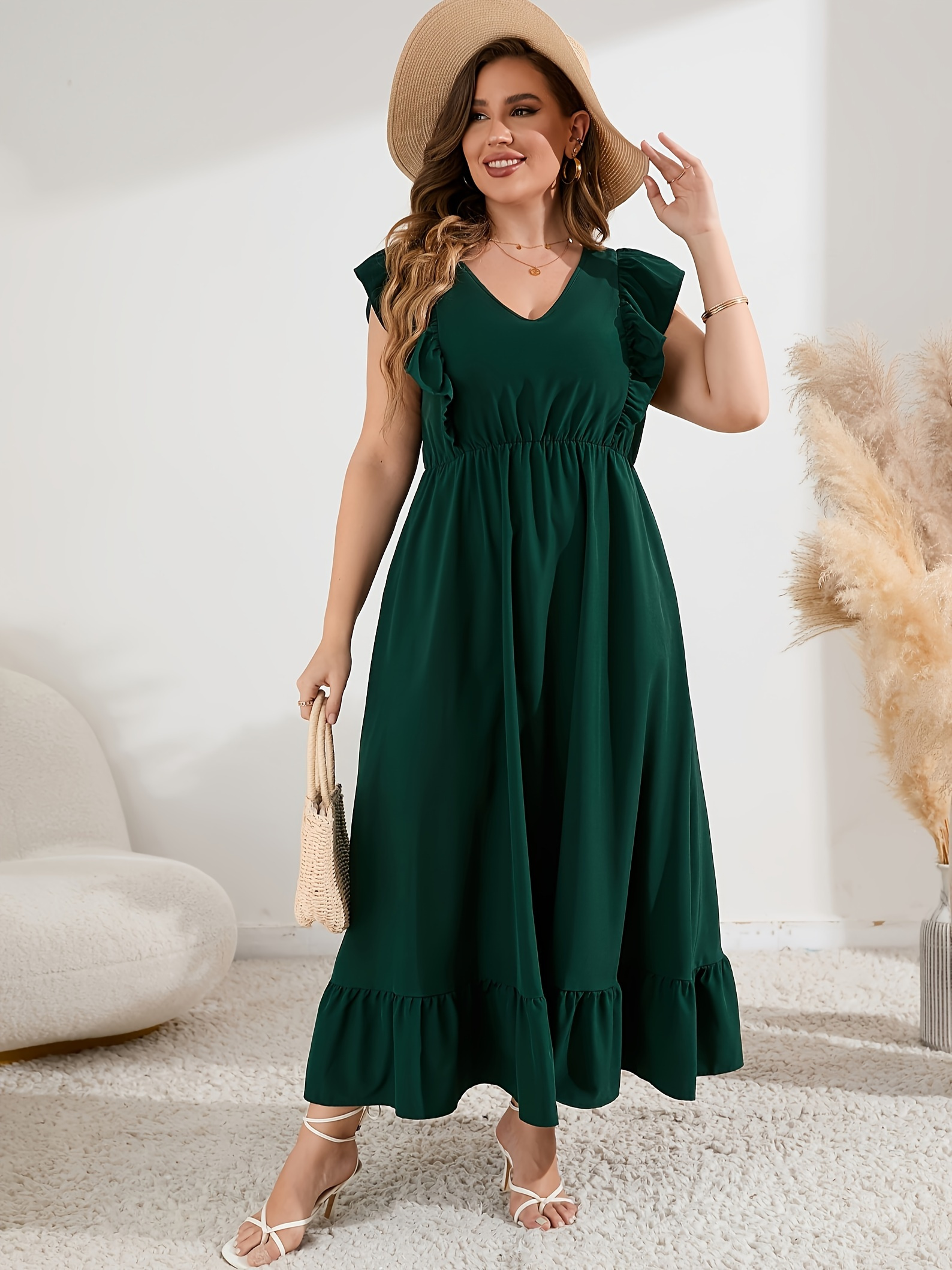 pink stripe maxi dress Viv Double Cloth Maxi Dress-Brown Pink Stripe