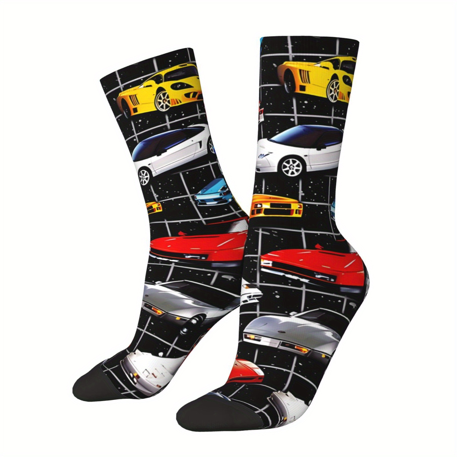 

Fun & Quirky Socks - Retro Hip Hop Style, Seamless, Breathable Polyester , Gifts, Happy, Novelty, Crazy Sock