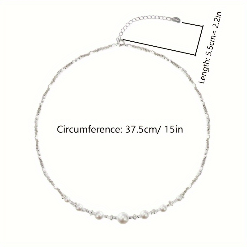 s925 womens imitation pearl necklace elegant fashion clavicle necklace   engagement wedding anniversary valentines day luxury romantic jewelry chic     for her details 0