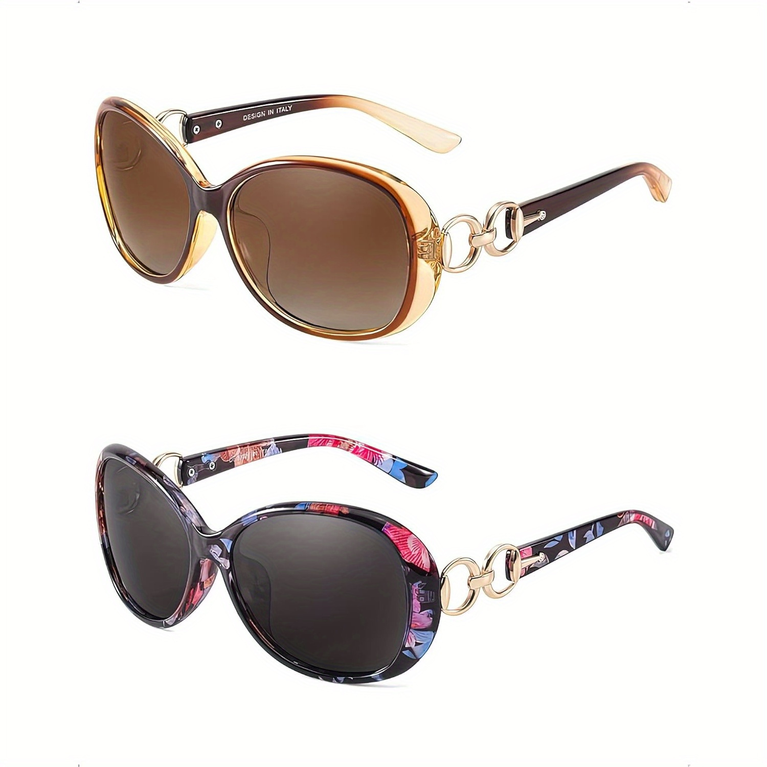 2 Pack Polarized Sunglasses Retro Stylish Sunglasses UV400 Protection s-l400.jpg main image 4