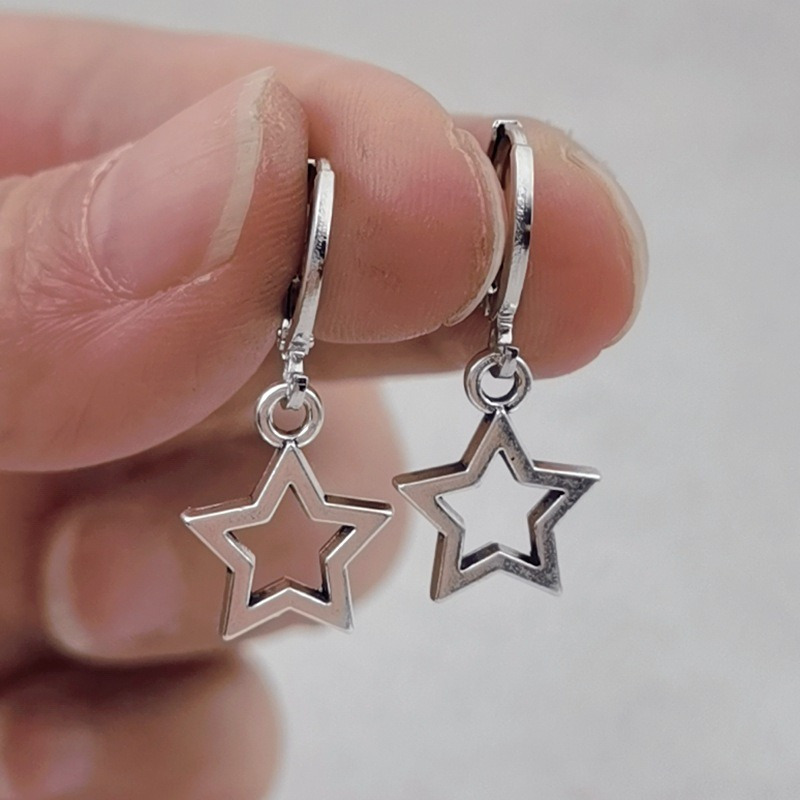 Couple Star Pendant Earrings — Holiday Jewelry Gift