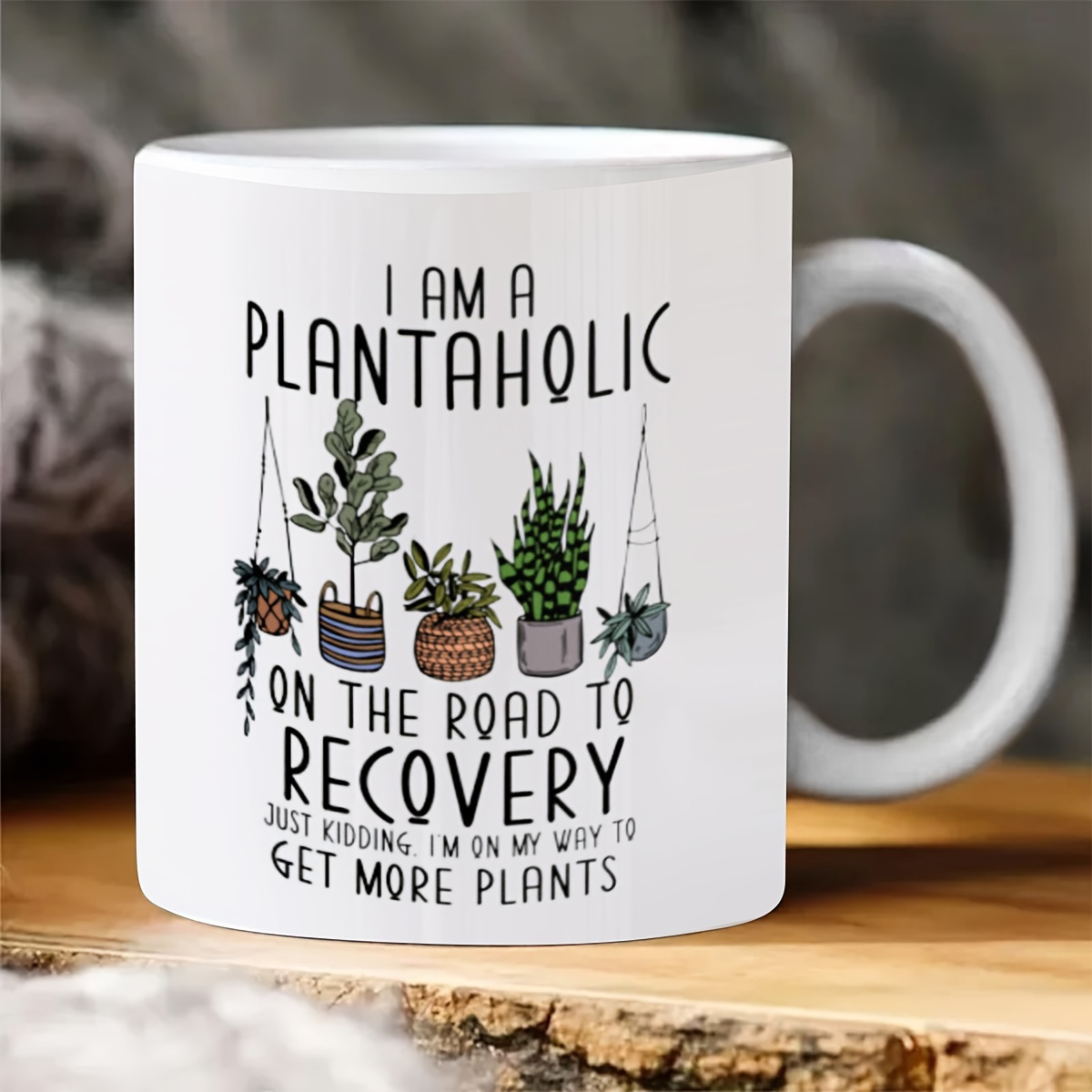 

1pc, Funny Coffee Cup, Ceramic Cup, Double-sided Design, Tea Coffee Cup, Ironic Cup, Gardening, Flower Plant Lovers, Colorful Hobby Cup, Nature, Coffee Cup, Tea Cup, Home Decoration, Gift