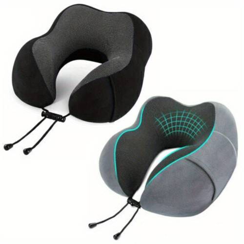 memory foam u shaped travel pillow neck support soft car plane cushion