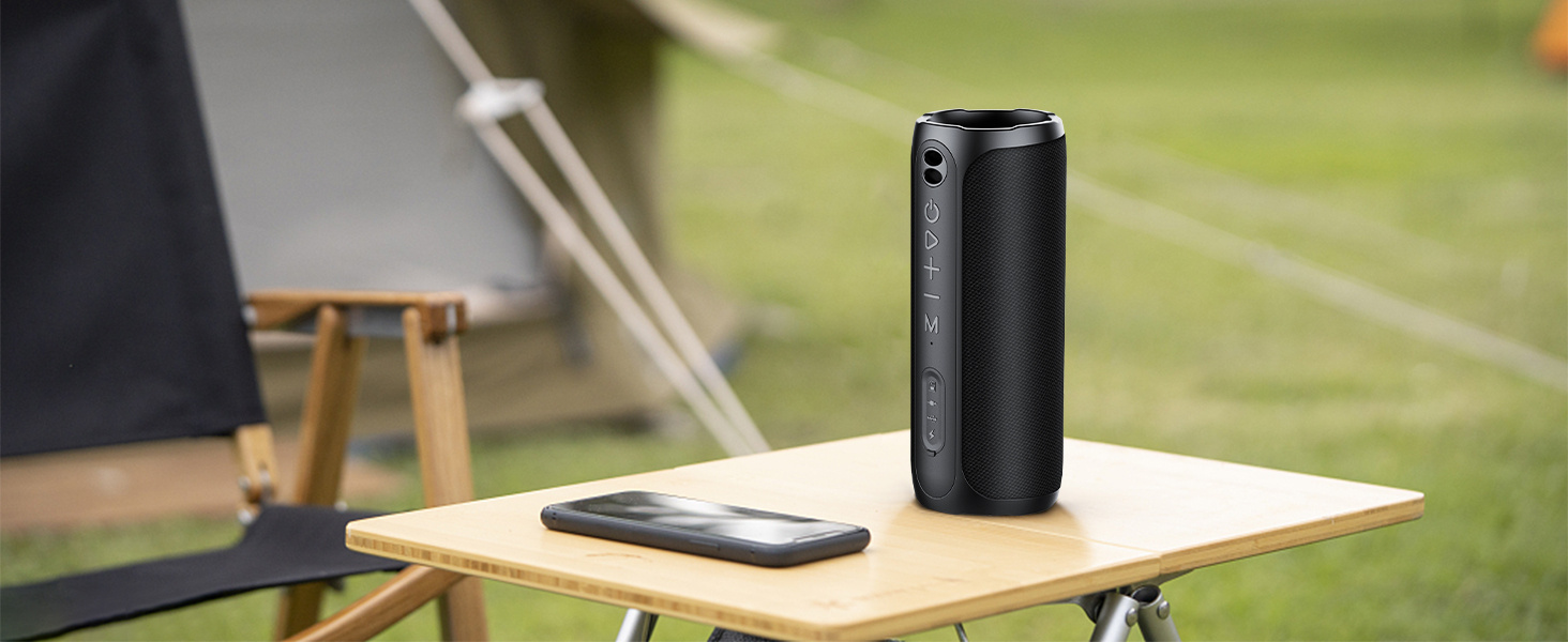  m9 portable speaker outdoor wireless bass speaker 3d surround sound tws stereo subwoofer hands free call adjustable volume usb charging no assembly required compact design details 3