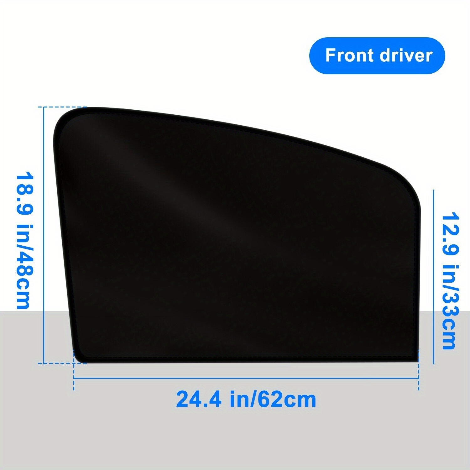 TEMU Magnetic Car Sunshade Curtains - , Heat Shield, Uv Protection, Privacy, Single-layer Thick Mesh For Summer Driving