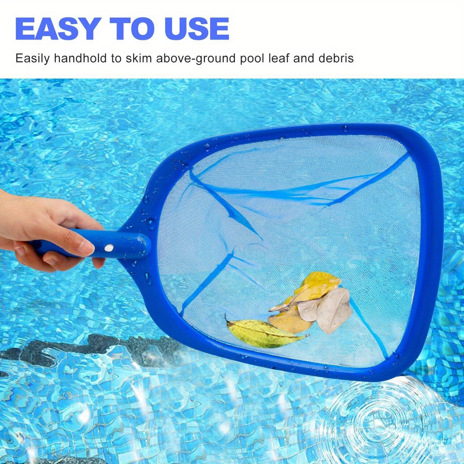 SHINING HOUSE Rete Skimmer Professionale Per Piscina Con Telaio In Alluminio Rete Skimmer Per Laghetto Accessori Per Piscina Rete Profonda Per La Pulizia Di Foglie E Insetti Dalla Piscina 83688951 - Foto 9