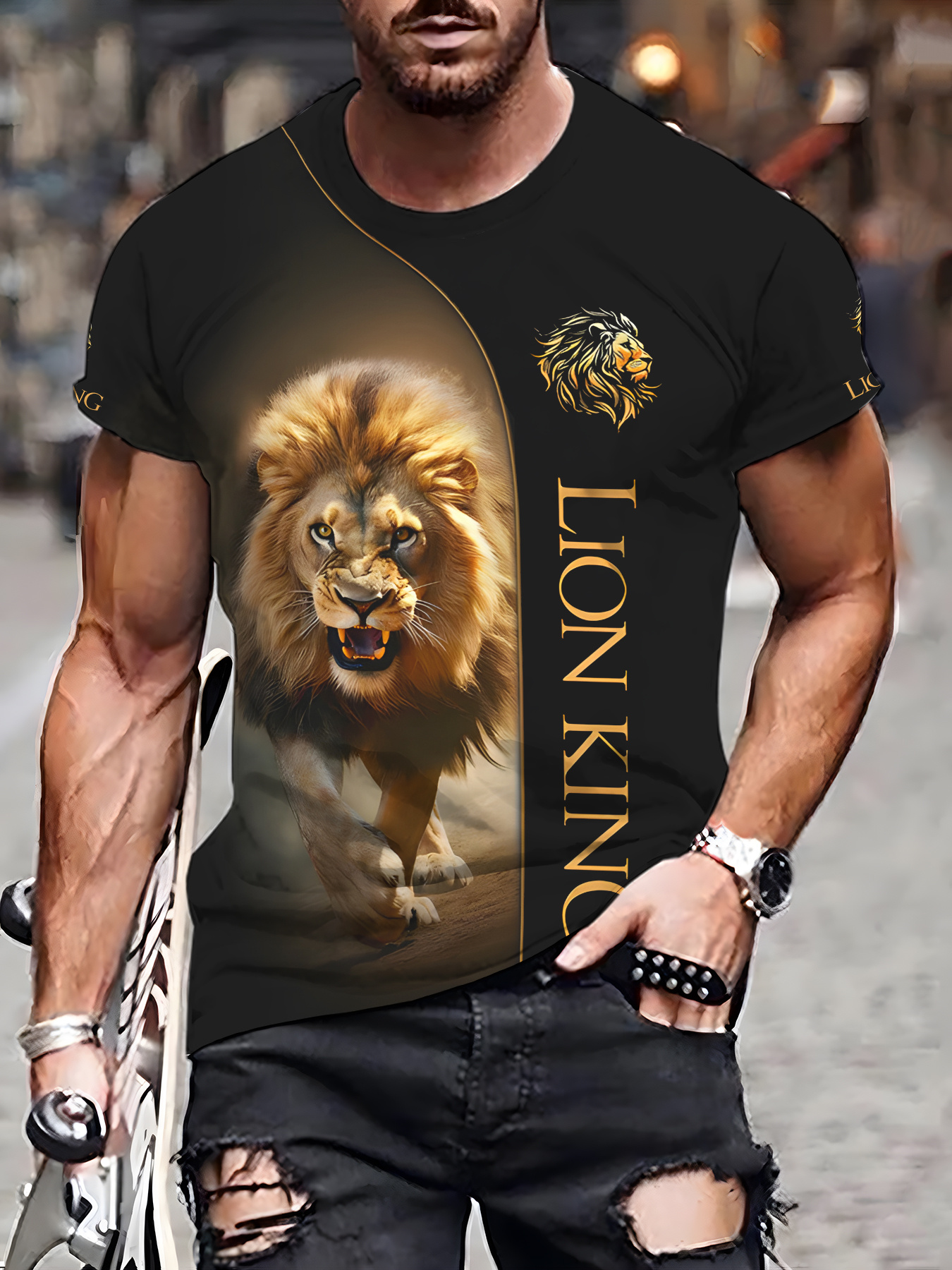 Lion King Shirt Men Temu Canada