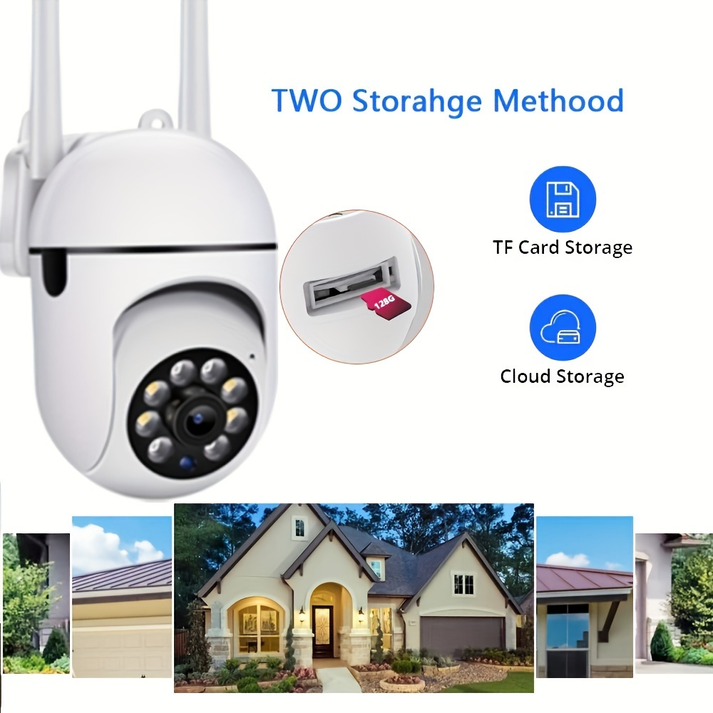   1080p hd wireless security camera with color night vision 2 way audio pan tilt   smart   monitor details 6