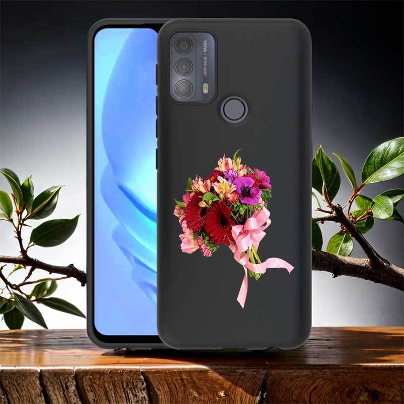 Soft Tpu Case Bouquet Printed Designed Cover Motorola Moto - Temu