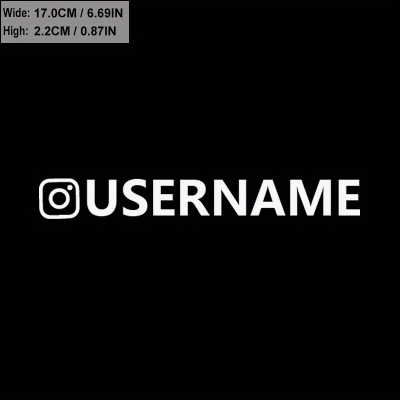 

Instagram Decal Personalized Car Tiktok Youtube