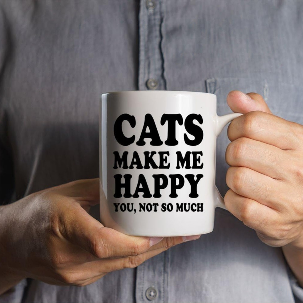 

1pc, - 11oz Coffee Mug For Cat Lovers - A Funny And Perfect Mother's Day Idea For Home, Office And Traveling