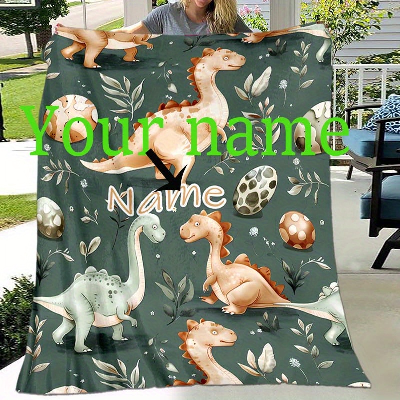 

[top-] Personalized & Egg Flannel Blanket - , & - | For Sofa, Bed, | For & | Washable | & | Name