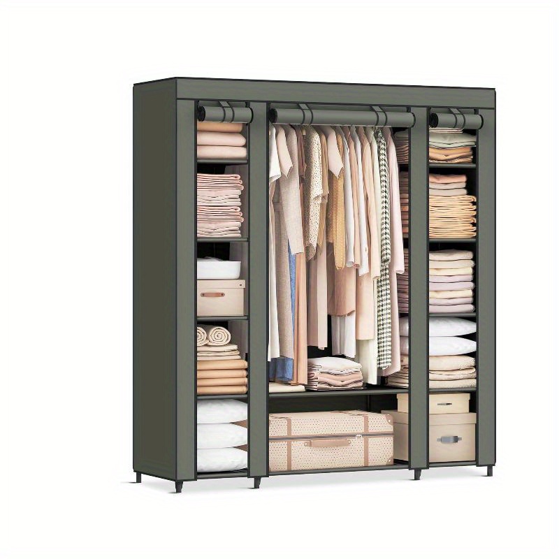 

Closet , Portable Closet For , Clothes Non-woven , Clothes Organizer, 59 X 17. 7 , 12 Compartments