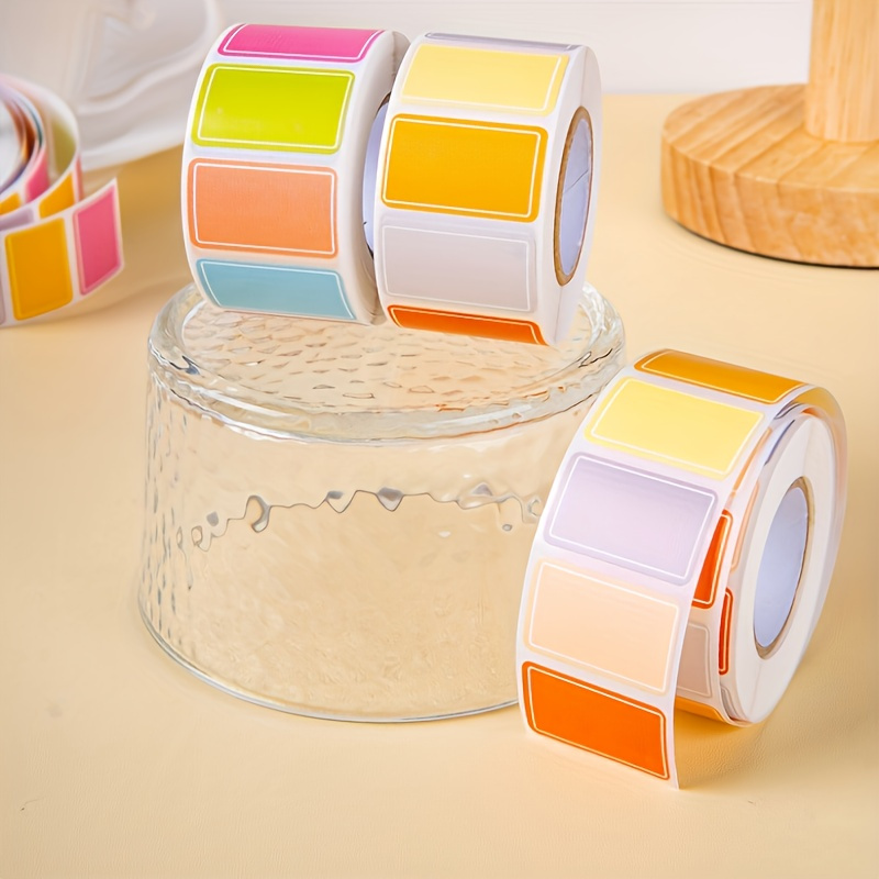 Waterproof Self adhesive Label Rolls Multi color Paper - Temu