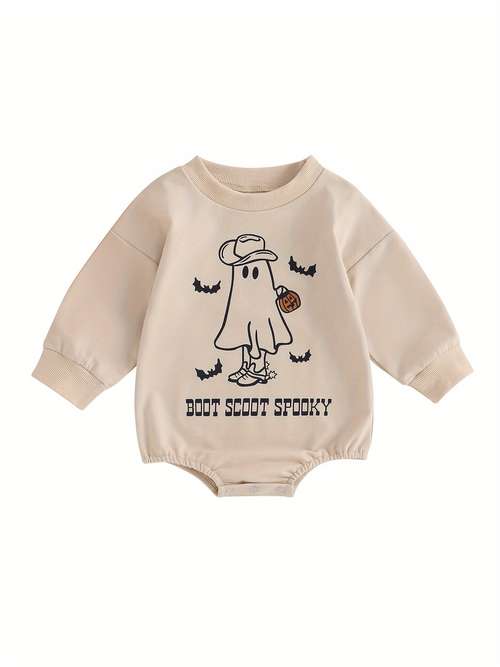 Tenue De Noël Unisexe Pour Bébé - Sweat-shirt à Manches Longues Et Pantalon à Bulles - Ensemble Avec Chapeau