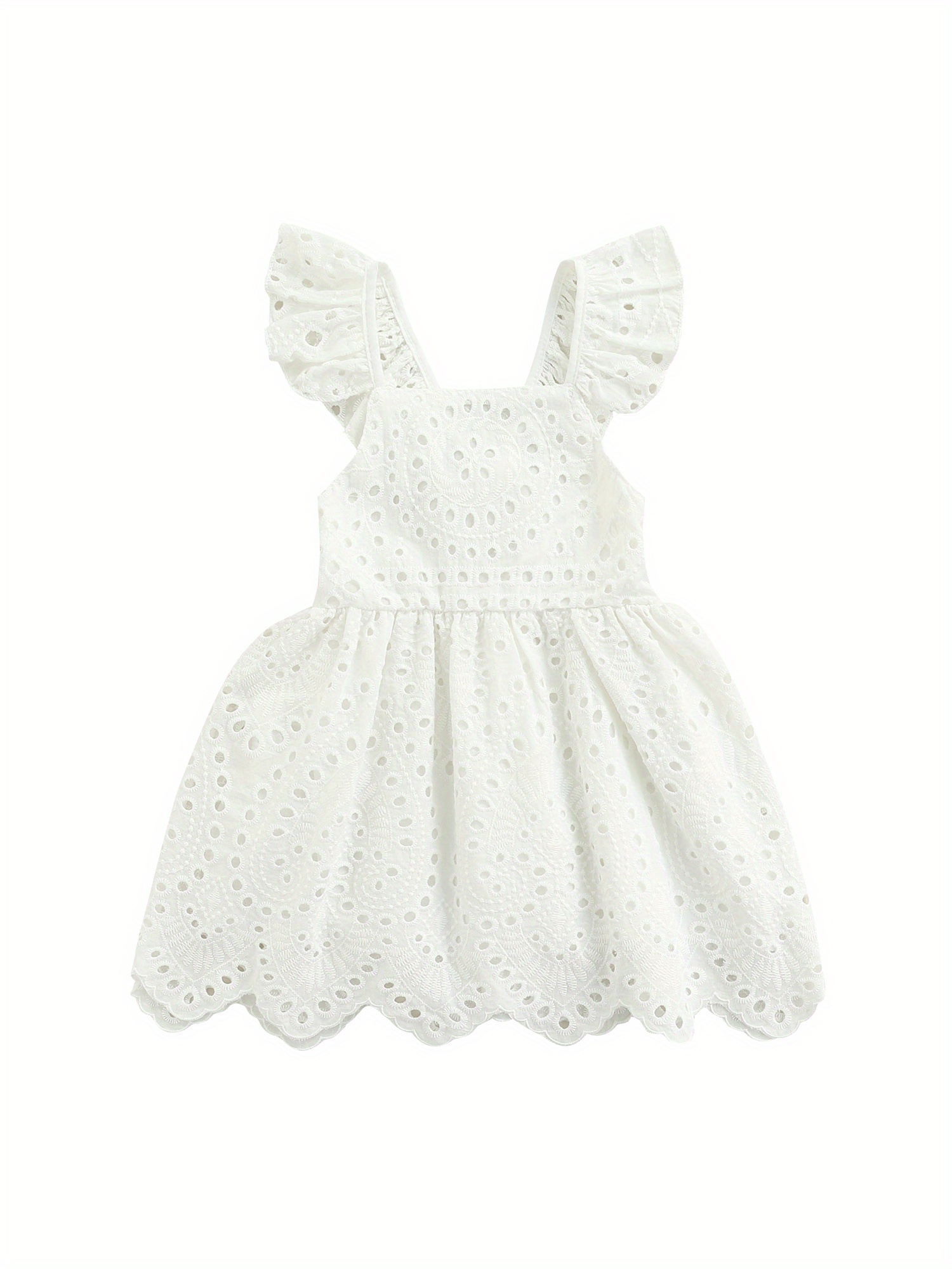 blue dress for baby girl Bohemian Beige or White Lace Baby Dress Romper for Special Occasion, One  Year Birthday Cake Smash Outfit Girl main image 1