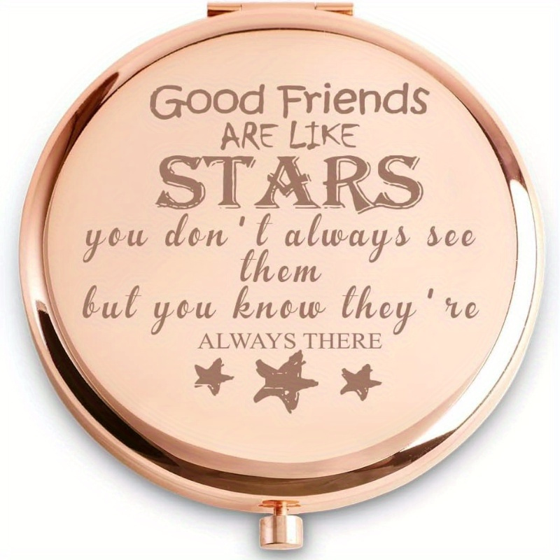 

Friendship Gifts For Women, Sentimental Mothers Day Graduation Gifts For Her, Inspirational Compact Mirror, Personalized Birthday Gifts For Best Friends Female, Bestie Coworker