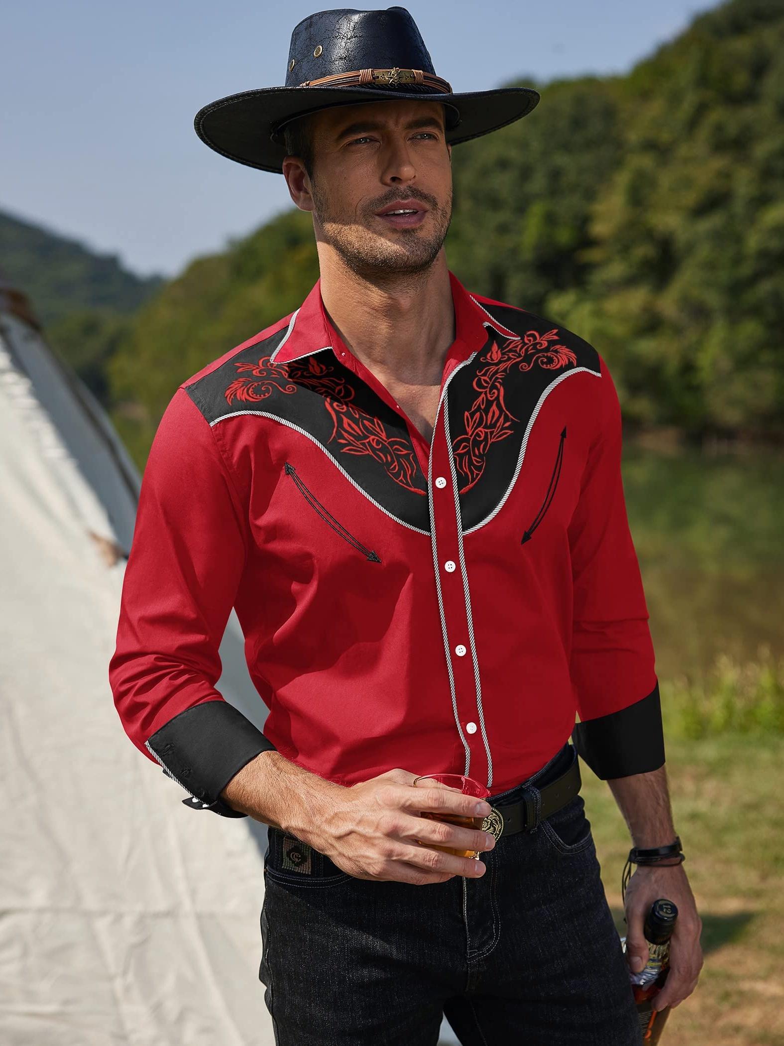 Cool cowboy shirts best sale