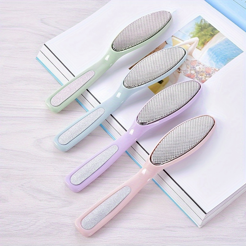 

1pc Double-sided Foot File, Removes Calluses And Dead Skin, Hypoallergenic Plastic Material, Gentle Exfoliation, Leaves Feet Smooth And Soft - Great For Pedicures And Foot Care