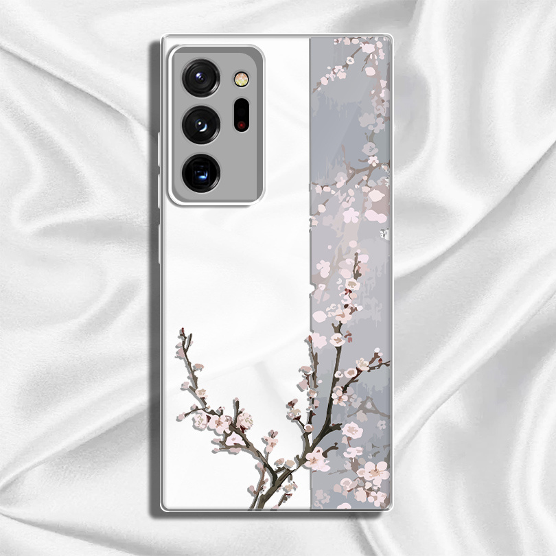 TEMU Half Peach Stylish Pattern Phone Case Compatible With For For Galaxy Note 20 Ultra 5g, Note 20 5g, Note 10+, Note 10 Lite, Note 10 Drop-proof