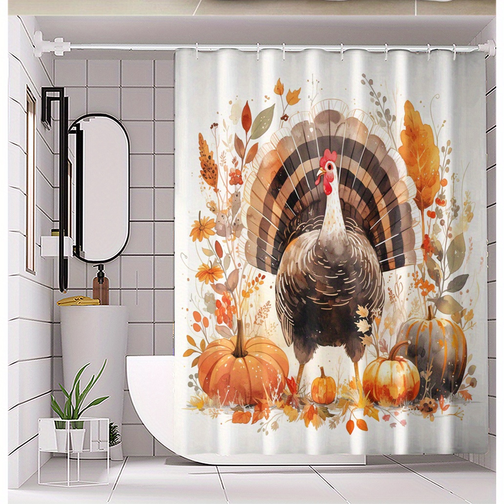 Thanksgiving shops turkey shower curtain