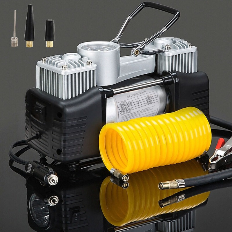 

Heavy Duty Portable Air Compressor Car Tire Inflator Electric Pump Auto New 12v