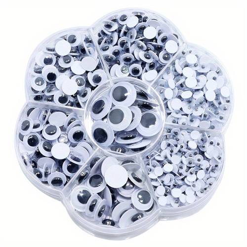 700pcs 750pcs 4 12mm swinging eyes suitable for dolls crafts scrapbooking and thin paper plastic material projects and crafting supplies vibrant colors durable plastic eye accessories