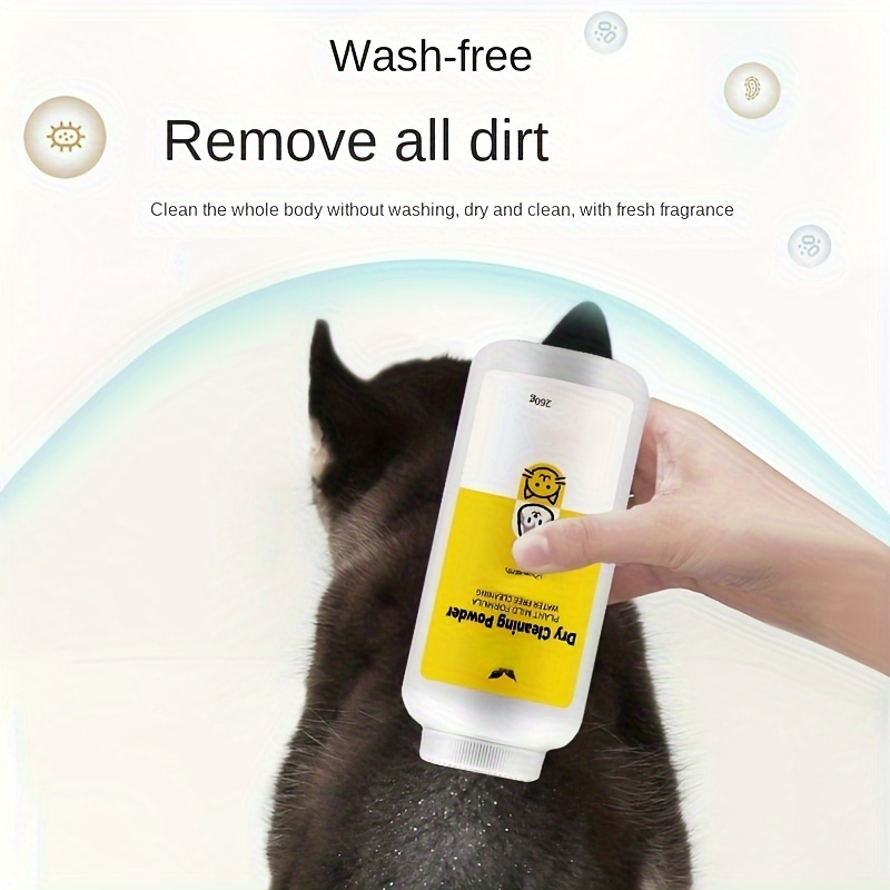 

Pet Dry Cleaning Powder 9.17oz Dogs And Cats Leave-in Shampoo Shower Gel Puppies And Rabbits Bath Cleaning Pet Shower Gel